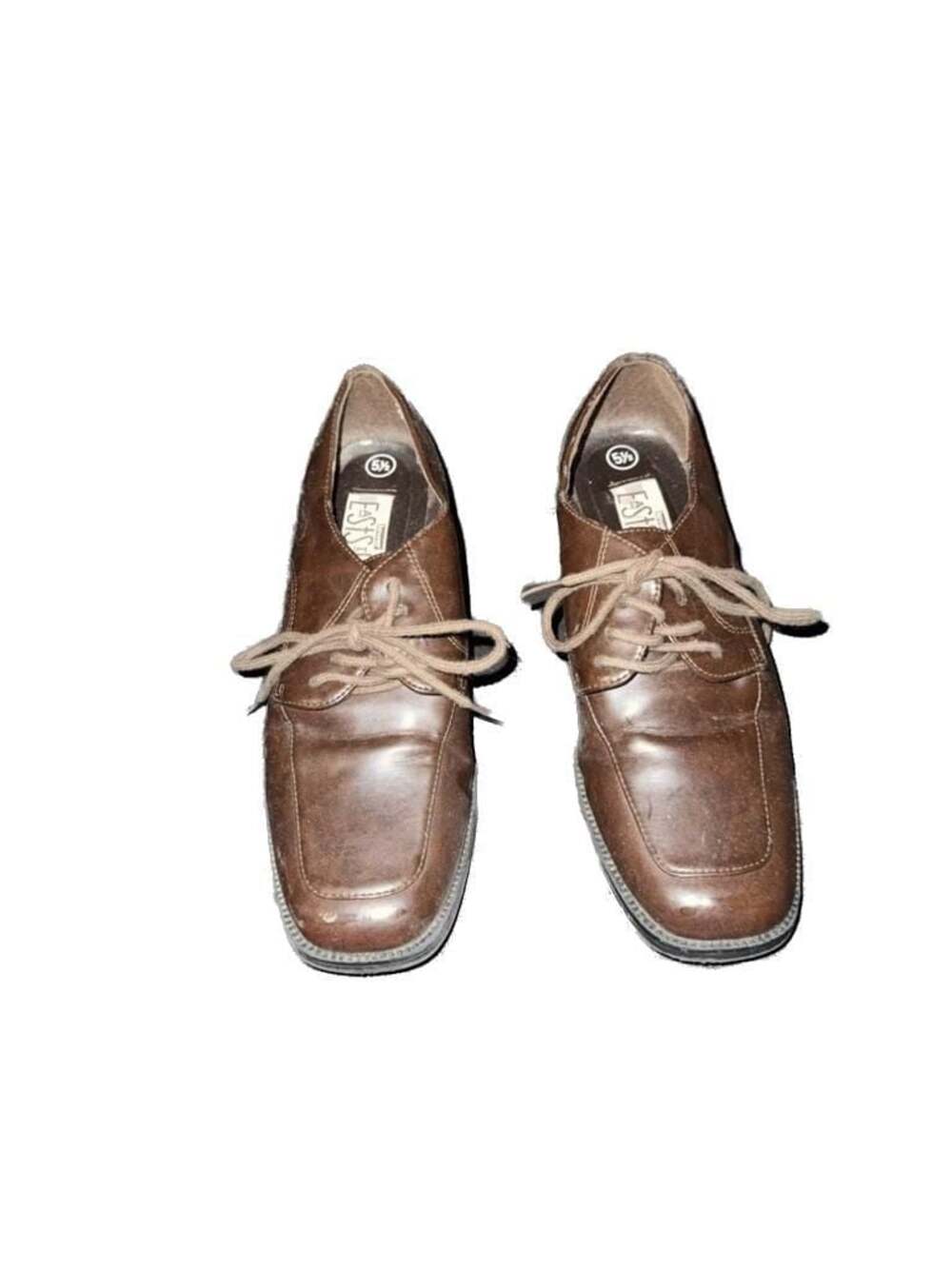 East Side Lower Brown Lace-Up Dress Shoes Size 5.5